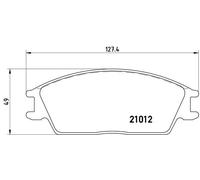Pastiglie freno P 30 001 BREMBO per HONDA HYUNDAI