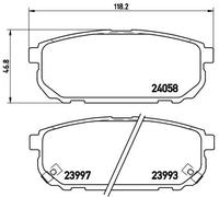 Brembo P 30 023 - Pastiglia Freno - Posteriore