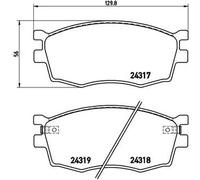 Brembo Kit Pastiglie Freno P30026