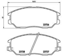 Pastiglie freno P 30 028 BREMBO per SSANGYONG HYUNDAI KIA