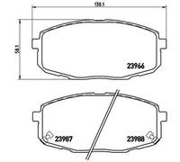 Pastiglie freno P 30 034 BREMBO per KIA HYUNDAI