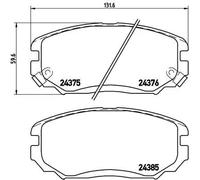 Brembo Kit Pastiglie Freno P30038