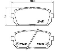 Pastiglie freno P 30 040 BREMBO per KIA CARENS III MPV / Space wagon