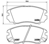 Pastiglie freno P 30 043 BREMBO per KIA HYUNDAI