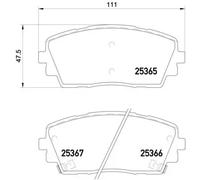 Pastiglie freno P 30 053 BREMBO per KIA PICANTO II