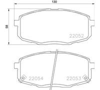 BREMBO P 30 077 Kit pastiglie freni