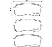 Brembo Set pastiglie freno P 30 080 posteriori