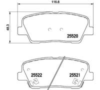 Pastiglie freno P 30 081 BREMBO per HYUNDAI KIA GENESIS