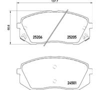 BREMBO Kit pastiglie freno, Freno a disco P30093X