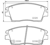 BREMBO P 30 096 Kit pastiglie freni