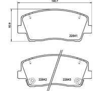 BREMBO P 30 108 Kit pastiglie freni