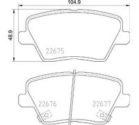 Brembo Kit pastiglie freni P 30 109 posteriori per Hyundai, Kia