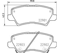 BREMBO P 30 111 Kit pastiglie freni