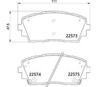 BREMBO P 30 115 Kit pastiglie freni