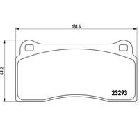 BREMBO P 36 018 Kit pastiglie freni