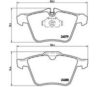 Brembo Kit Pastiglie Freno P36027