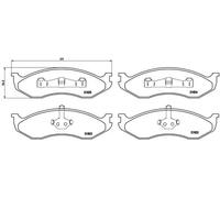 Brembo P 37 004 - Pastiglia Freno - Anteriore
