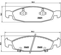 BREMBO Kit pastiglie freni