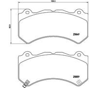 Set di pastiglie freno BREMBO P 37 018