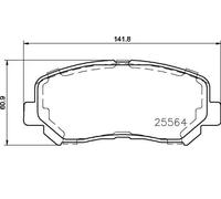 Pastiglie freno P 37 019 BREMBO per JEEP CHEROKEE CHEROKEE VAN