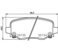Pastiglie freno P 37 020 BREMBO per JEEP CHEROKEE CHEROKEE VAN
