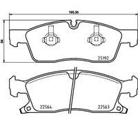 BREMBO Kit pastiglie freni
