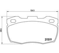 Pastiglie freno P 44 015 BREMBO per LAND ROVER DEFENDER Station Wagon