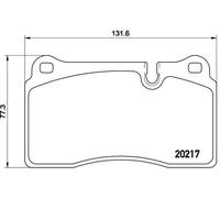 Brembo P 44 018 - Pastiglia Freno - Anteriore