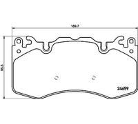 Pastiglie freno P 44 023 BREMBO per LAND ROVER RANGE ROVER SPORT II DISCOVERY V