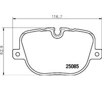 BREMBO Pastiglie Freni P 44 025 Kit Pastiglie Freni,Kit Pasticche Freni LAND ROVER,Range Rover Sport (L320),Range Rover III (L322)