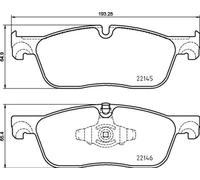 Set di pastiglie freno BREMBO Xtra P 44 026X, anteriore