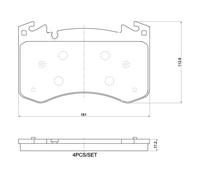 Pastiglie freno P 44 031 BREMBO