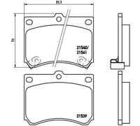BREMBO P 49 011 Kit pastiglie freni