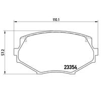 Pastiglie freno P 49 020 BREMBO per MAZDA MX-5 II MX-5 I