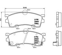 Pastiglie freno P 49 023 BREMBO per MAZDA FORD USA