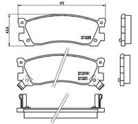 BREMBO P 49 025 Kit pastiglie freni