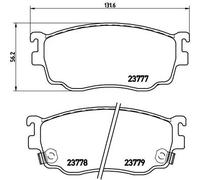 Pastiglie freno P 49 026 BREMBO per MAZDA ISUZU