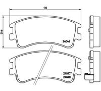 Pastiglie freno P 49 032 BREMBO per MAZDA 6 Hatchback 6 Tre volumi