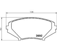 Brembo P 49 034 - Pastiglia Freno - Anteriore