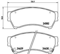 Pastiglie freno P 49 039 BREMBO per MAZDA 6 Tre volumi 6 Hatchback 6 Familiare