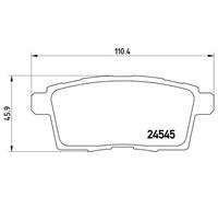 Brembo P 49 041 - Pastiglia Freno - Posteriore