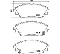 Set di pastiglie freno BREMBO P 49 050