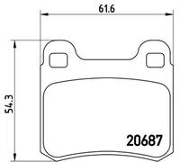 Brembo P 50 007 - Pastiglia Freno - Posteriore