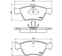 Pastiglie freno P 50 023 BREMBO per MERCEDES-BENZ CLASSE C CLASSE E CLK SLK