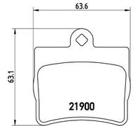 BREMBO P 50 024 Kit pastiglie freni