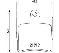 Brembo Kit pastiglie freno posteriori P50025 per Mercedes-Benz Classe E E 230 110 kW 95-97