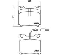 Pastiglie freno P 50 030 BREMBO per PEUGEOT MERCEDES-BENZ
