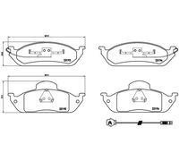 BREMBO P50039 Kit pastiglie freno per MERCEDES-BENZ CLASSE M (W163)