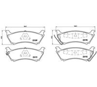 Pastiglie freno P 50 040 BREMBO per MERCEDES-BENZ CLASSE M