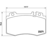 Set di pastiglie freno BREMBO P 50 041, anteriore